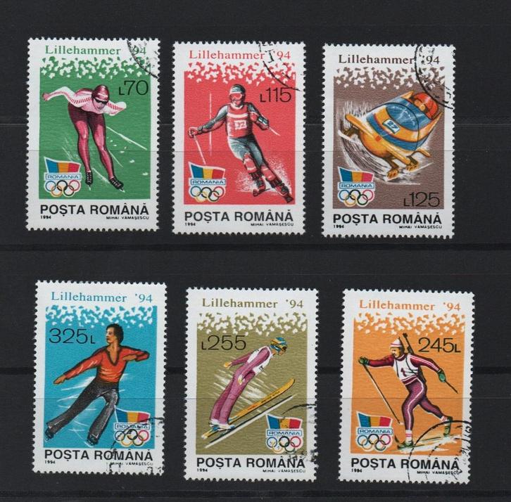 Olympische spelen - Romania 1994 - Gestempeld used 6v, Postzegels en Munten, Postzegels | Thematische zegels, Gestempeld, Sport