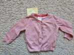 Hema vestje katoen mt 68 - roze glitter, Ophalen of Verzenden, Zo goed als nieuw, Hema, Truitje of Vestje