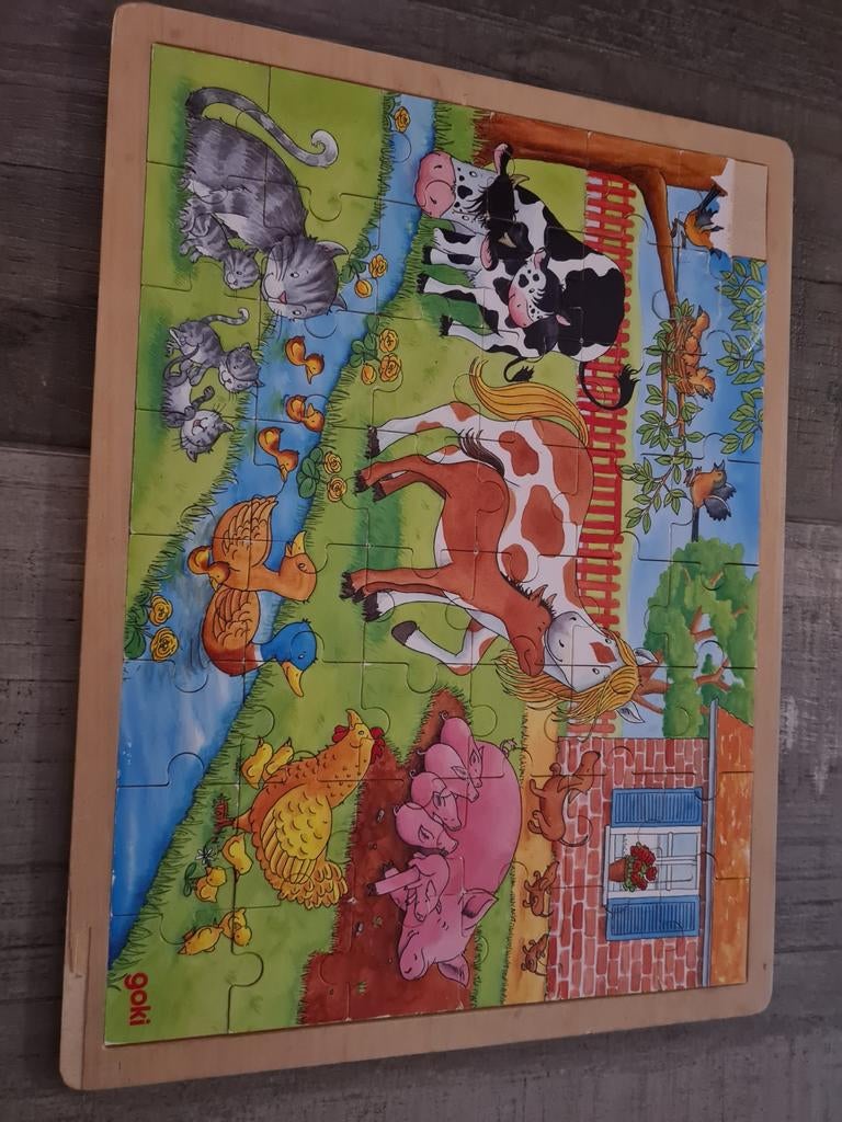 Goki kinderpuzzel, Ophalen of Verzenden, Meer dan 50 stukjes
