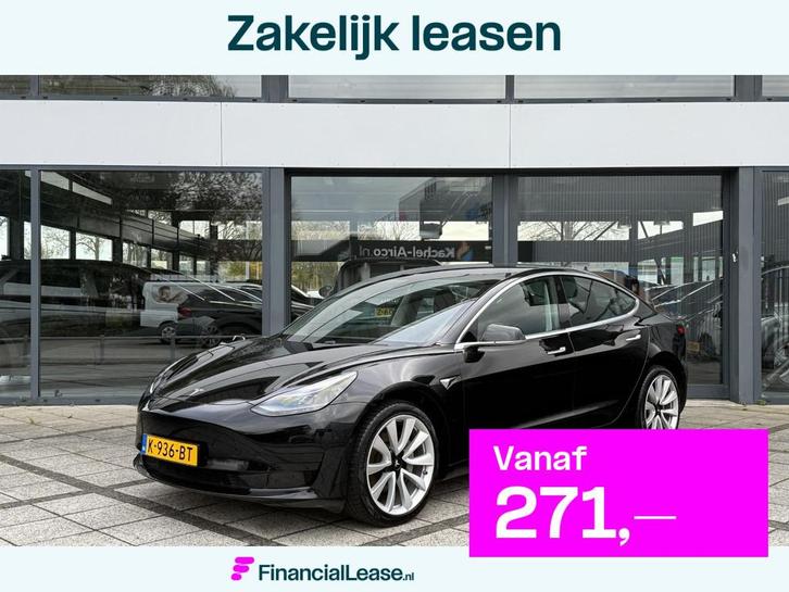 Tesla Model 3 Range Plus | Autopilot | Panorama | Leder | LM, Auto's, Tesla, Bedrijf, Lease, Financial lease, Model 3, ABS, Adaptive Cruise Control