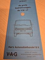 Jan 1979 Nederlandse Volkswagen LT prijslijst 2e type LT 35, Ophalen of Verzenden, Zo goed als nieuw, Volkswagen