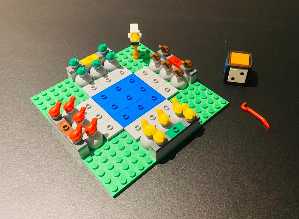 Lego 3854 Frog rush spel, Ophalen of Verzenden, Zo goed als nieuw, Complete set, Lego