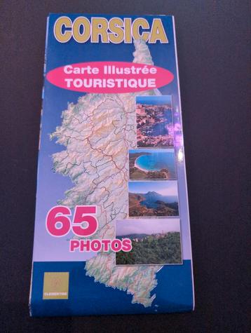Wegenkaart Corsica Carte Illustrée Touristique beschikbaar voor biedingen