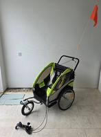 Fietskar voor 1 of 2 kinderen incl. peuterschaal, Fietsen en Brommers, Ophalen, Gebruikt, Opvouwbaar, Kinderkar