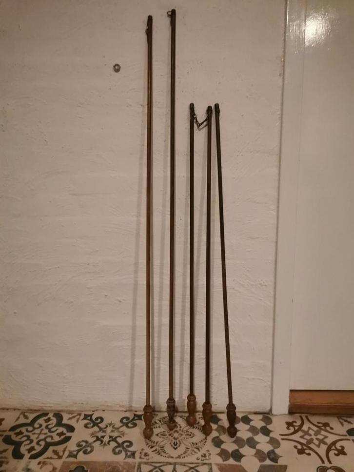 Gordijn trekstang /stokjes, Huis en Inrichting, Stoffering | Gordijnen en Lamellen, Gebruikt, 200 cm of meer, Minder dan 50 cm
