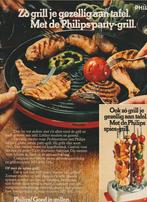 retro reclame 1978 Philips party-grill spies-grill, Verzenden, Overige typen