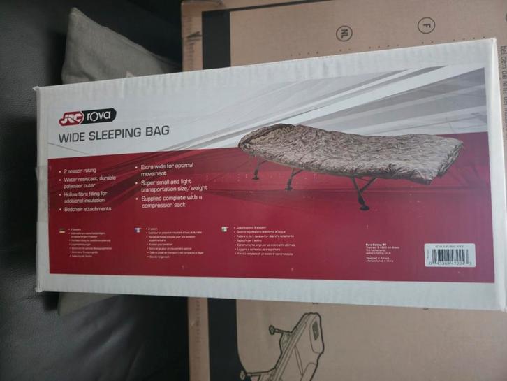 JRC Rova sleeping bag wide slaapzak extra breed, Watersport en Boten, Hengelsport | Karpervissen, Nieuw, Overige typen, Ophalen of Verzenden