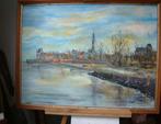 Veere 60 x 80 cm olieverf -linnen  -lijst er om, Ophalen