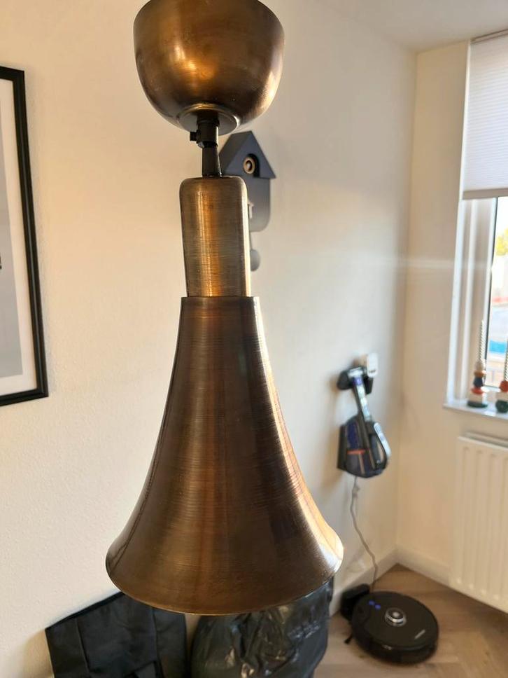 Vintage Metalen Hanglamp, Huis en Inrichting, Lampen | Hanglampen, Nieuw, 50 tot 75 cm, Metaal, Ophalen of Verzenden