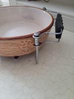 Zeer oude ovenschaal in metalen houder, Heikant 21 Kaatsheuvel, Belle Vieille Brocante, Ophalen of Verzenden, Zo goed als nieuw