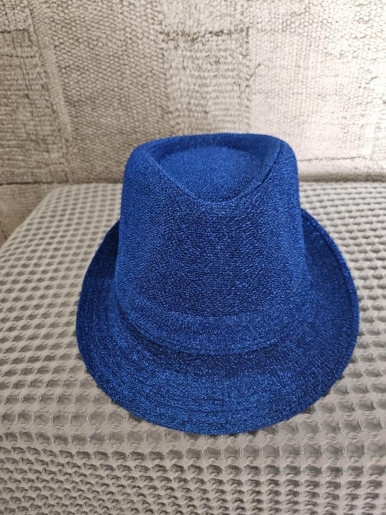 Blauw glitter hoedje, Ophalen of Verzenden