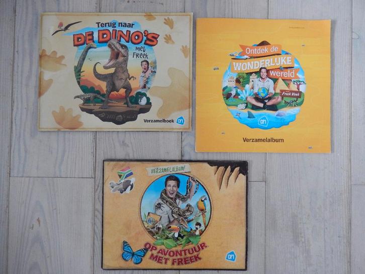 * AH terug naar de dino;s en op avontuur wereld Freek Vonk, Verzamelen, Supermarktacties, Albert Heijn, Ophalen of Verzenden
