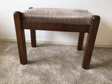 voetenbankje zitbankje massief eiken beschikbaar voor biedingen