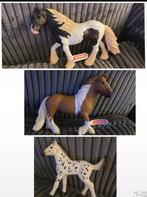 2 schleich paarden en 1 veulen Tinker hengst en merrie bruin, Ophalen of Verzenden, Zo goed als nieuw, Paard, Beeldje of Figuurtje