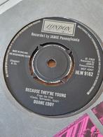 Duane Eddy – Because They're Young / Rebel Walk, 7 inch, Single, Ophalen of Verzenden, Zo goed als nieuw