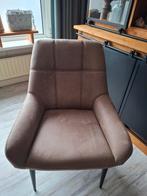 Fauteuil taupe Lars, Huis en Inrichting, Fauteuils, Ophalen of Verzenden, Zo goed als nieuw, Leer