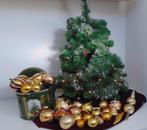 Vintage Kerst ballen ornamenten (Goud), Diversen, Kerst, Ophalen of Verzenden, Gebruikt
