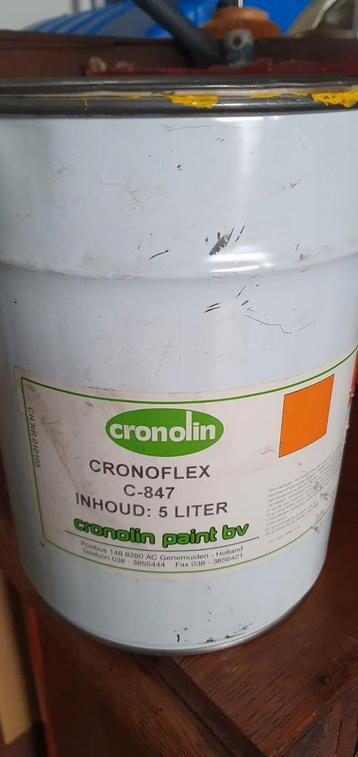 Cranolin ,metaalverf 4,75 liter geel. beschikbaar voor biedingen