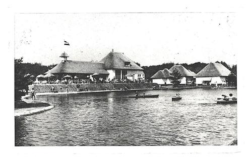 901867 Putten 1954 Gld Bosbad klein Zwitserland Zwembad, Verzamelen, Ansichtkaarten | Nederland, Gelopen, Gelderland, 1940 tot 1960