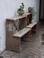 Planten tafel etagiere stellage brocante vintage trapje rek, Huis en Inrichting, Woonaccessoires | Overige, Gebruikt, Ophalen