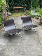 Vintage Ilva Cuba Design Stoelen, Ophalen, Gebruikt, Minder dan 75 cm, Leer