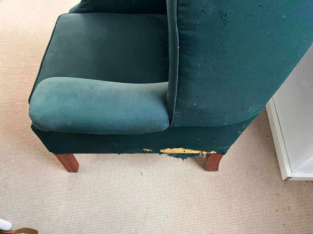Groene Ikea fauteuil gratis af te halen, Ophalen, Gebruikt, Eenpersoons, 75 tot 100 cm