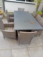 8 Tuinstoelen, Tuin en Terras, Tuinsets en Loungesets, Gebruikt, 6 zitplaatsen, Ophalen of Verzenden, Wicker