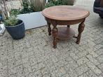 grote oude bijzettafel met 2 stoelen, Antiek en Kunst, Ophalen of Verzenden