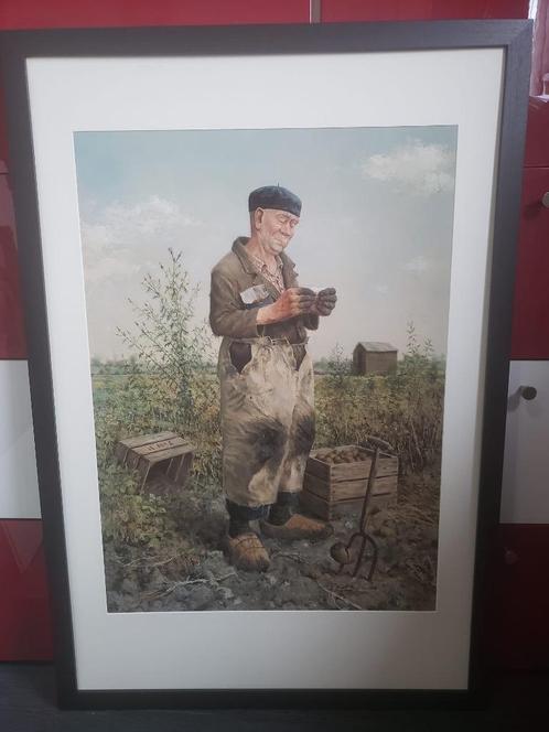 Marius van Dokkum landbouwer, Huis en Inrichting, Woonaccessoires | Schilderijen, Tekeningen en Foto's, Zo goed als nieuw, Print