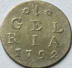 Gelderland dubbele stuiver 1792, Postzegels en Munten, Munten | Nederland, Vóór koninkrijk, Zilver, Losse munt, Overige waardes