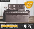 Luxe Hotebedden Boxspring 140 160 180cm €995,-, Ophalen, Overige maten, 200 cm, Overige kleuren