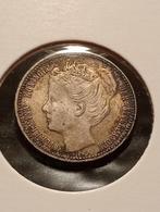 Schitterende 25 Cent 1898, Zilver, 25 cent, Ophalen of Verzenden, Koningin Wilhelmina