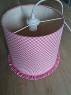 Roze/wit geblokte hanglamp, Huis en Inrichting, Lampen | Hanglampen, Ophalen, Minder dan 50 cm