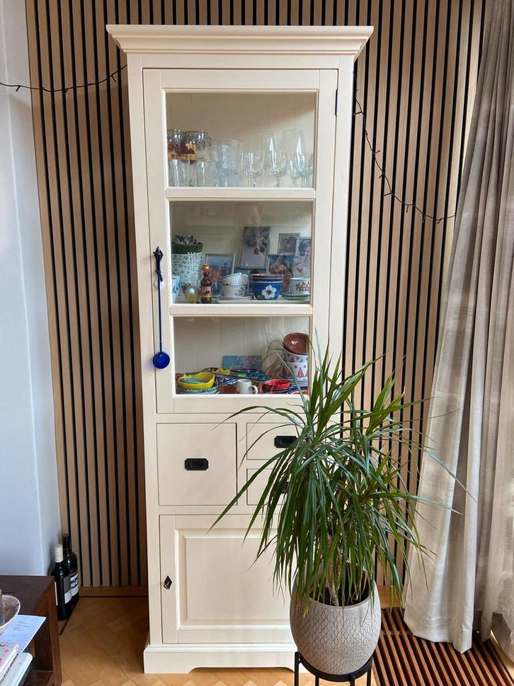 Vitrinekast met lades en deuren, Huis en Inrichting, Kasten | Vitrinekasten, Zo goed als nieuw, 150 tot 200 cm, 50 tot 100 cm