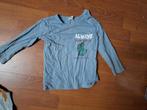 Blauw shirtje met dino van H&M, maat 86, Verzenden, H&M, Zo goed als nieuw, Jongetje