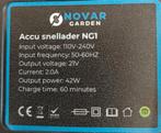 Tuingereedschap NOVAR Garden Accu snellader NG1, Ophalen of Verzenden, Nieuw