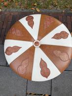 Vintage jaren 60 poef met opbergruimte, Ophalen, Kunststof, Gebruikt, Sixties