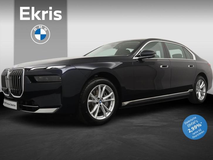 BMW i7 eDrive50 Sedan, Auto's, BMW, Bedrijf, Te koop, i7, 360° camera, ABS, Achteruitrijcamera, Airbags, Airconditioning, Alarm
