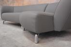 NIEUW beklede grijze leren Leolux Pupilla design hoekbank, 250 tot 300 cm, Leolux, Leolux, Design