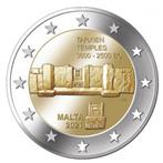 2 Euro Malta 2021 - Tarxien Tempels - UNC, Postzegels en Munten, Munten | Europa | Euromunten, 2 euro, Malta, Losse munt, Verzenden