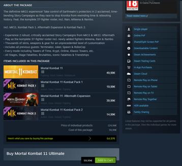 MORTAL KOMBAT 11 ULTIMATE - Steam Key / digitale redeem code beschikbaar voor biedingen