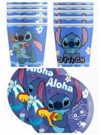 Stitch feest bordjes party bekers Stitch thema versieringen, Ophalen of Verzenden, Nieuw, Versiering, Verjaardag
