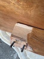 Massief eiken tafel, Huis en Inrichting, Ophalen, Gebruikt, 50 tot 100 cm, Vijf personen of meer