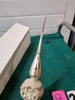 piek vintage ingedeukt zilver wit [b237], Diversen, Kerst, Ophalen of Verzenden, 'T Olde Gre-j, Info@toldegrej.nl, Endepoelstraat 20f Didam