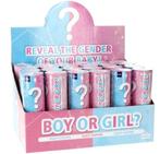 Party Popper Gender Reveal 15cm 2 stuks, Ophalen of Verzenden, Nieuw, Geboorte of Huwelijk