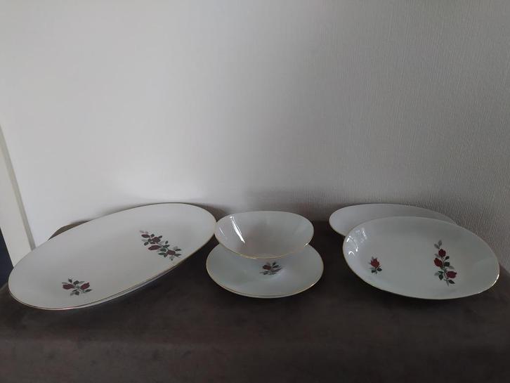 Servies onderdelen Bavaria rode roos, Antiek en Kunst, Antiek | Servies los, Ophalen of Verzenden