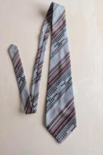 Vintage Commodore jaren 70 stropdas, Ophalen of Verzenden, Gedragen, Grijs, Met patroon