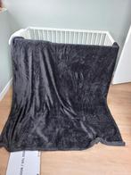 Sierkussen plaid deken Gusta zacht aaibaar zwart Nieuw, Nieuw, Ophalen of Verzenden