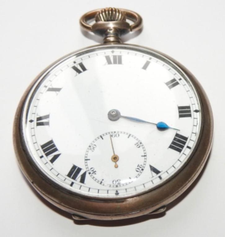 Zakhorloge antiek: Ancre, Sieraden, Tassen en Uiterlijk, Horloges | Antiek, Overige merken, Zilver, Ophalen of Verzenden