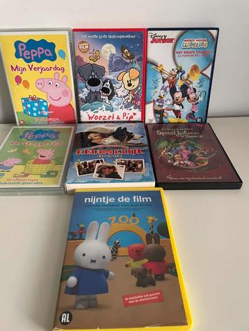 Verschillende kinderdvd’s beschikbaar voor biedingen